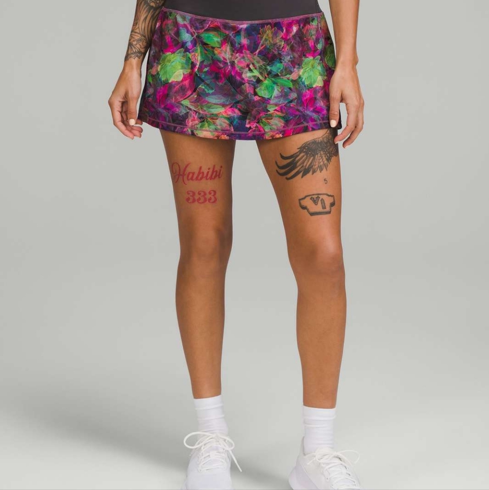 Lululemon Pace Rival Floral Multi Color Skirt. New with Tags